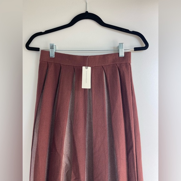 ANTHRO Sheer Panel Knit Maxi Skirt - Picture 6 of 9